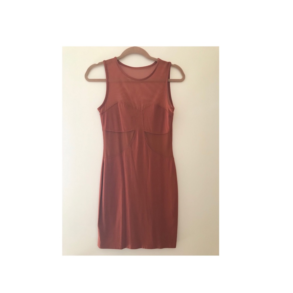 Burnt color tight dress new no tags